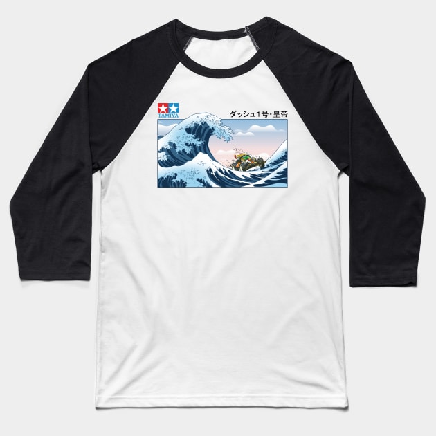 Kanagawa Waves Series Tamiya 4wd Hokusai Baseball T-Shirt by kaitokid